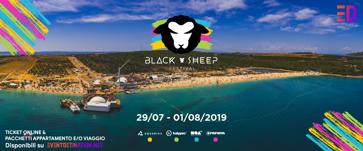 Black sheep festival 2019 pag croazia ticket e pacchetti