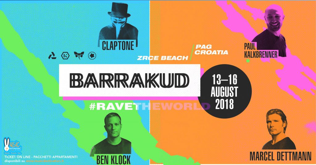 barrakud festival 2018 pag LINEUP ticket pacchetti
