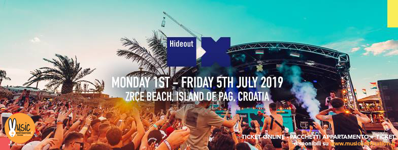 Hideout Festival 2019 Zrce Beach Pag Croazia